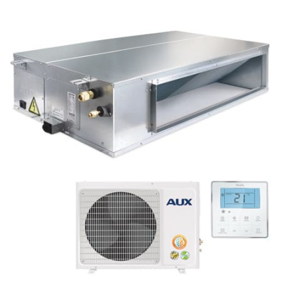 Канальный кондиционер AUX ALMD-H18/4DR2 + AL-H18/4DR2(U), серебристый